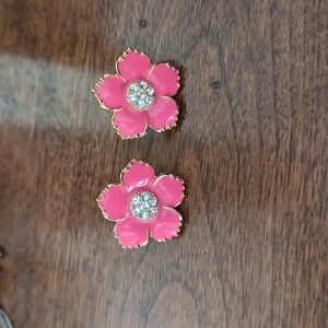 kate spade Enamel & Rhinestone Earrings